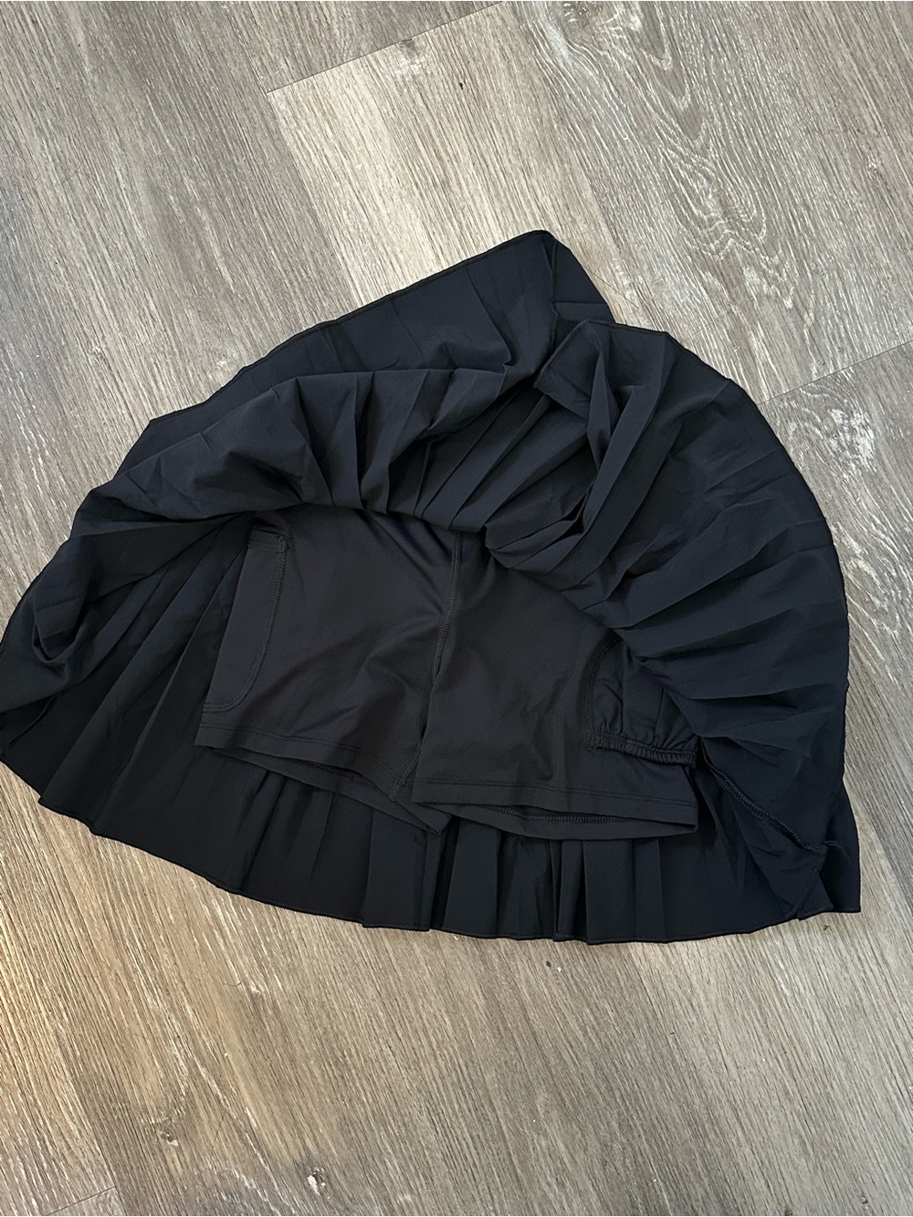 CRZ YOGA Black Pleated Mini Skirt - Picture 3 of 6